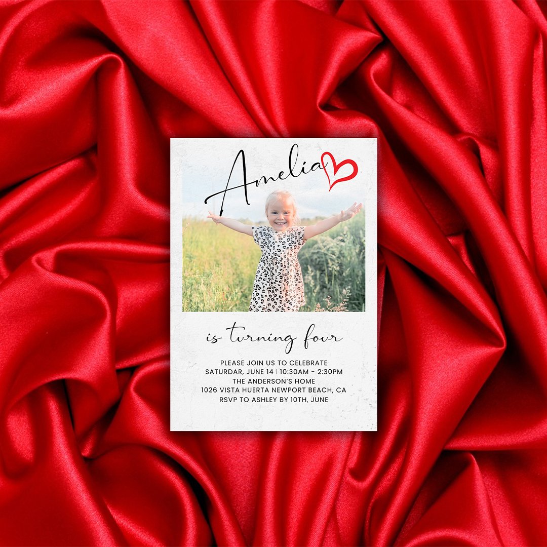 Personalized Kids Photo Birthday Invitation | Custom Printable Card - Image 5