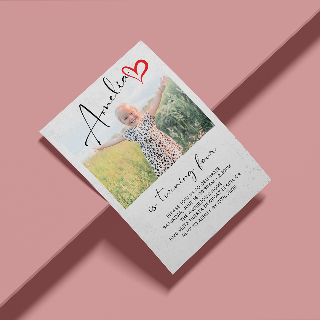 Personalized Kids Photo Birthday Invitation | Custom Printable Card - Image 4